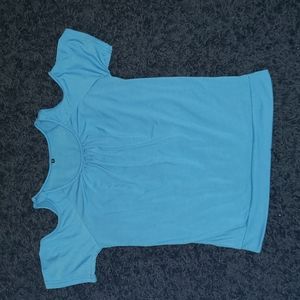 XL blue cold shoulder